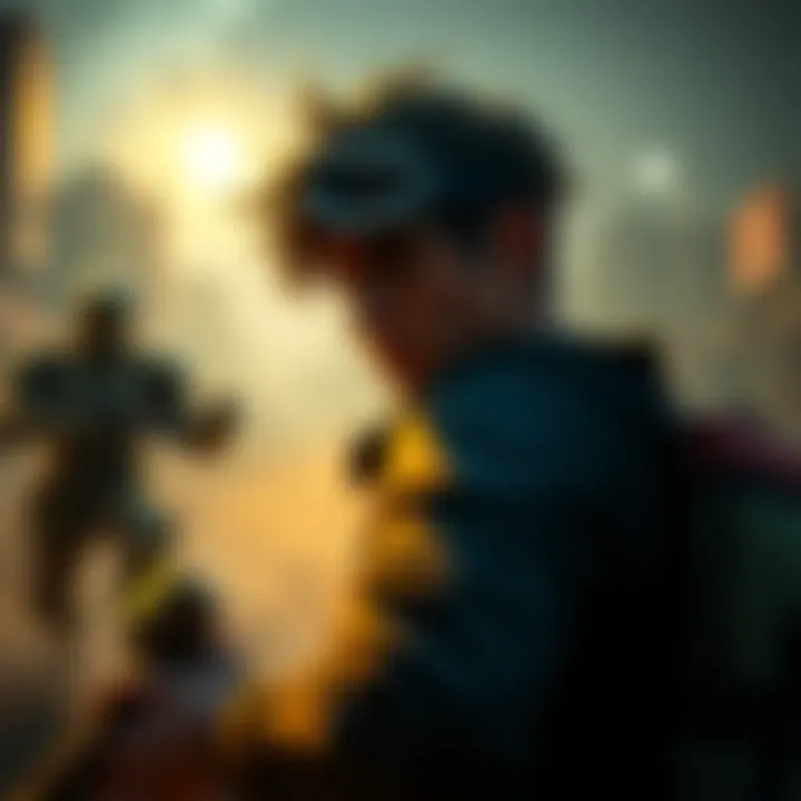 A player character in 'He is Coming' navigating a tough gaming challenge influenced by random number generation.