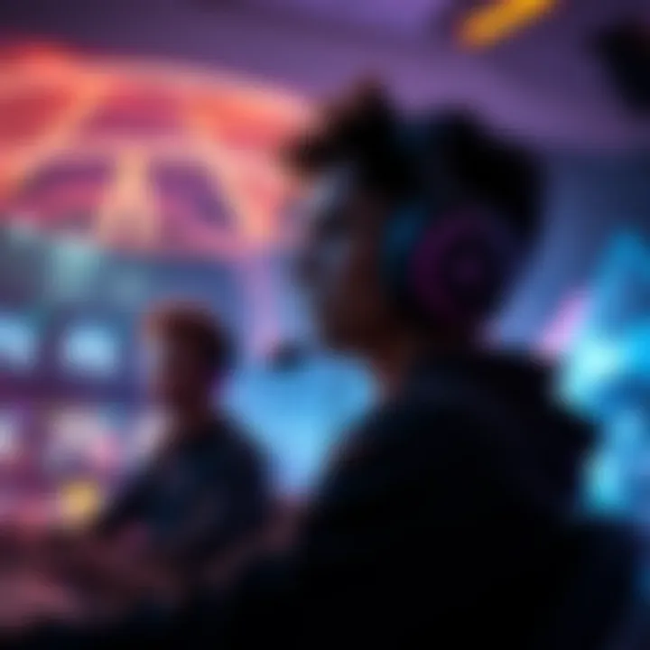 A gamer using Razer BlackShark V2 and HyperX Cloud III headphones while playing Arc Raiders