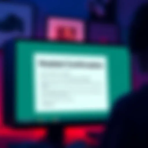 A close-up view of a computer screen displaying an order confirmation email for a headset, with a joyful reaction from a person in the background.