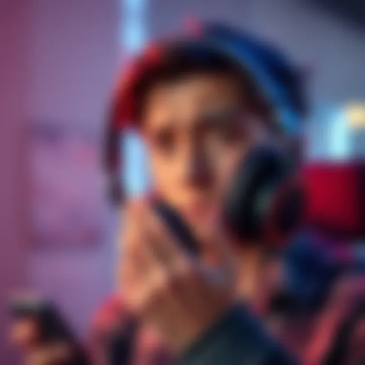 A person holding a headset with visible volume control buttons while looking confused, representing a common volume adjustment problem.