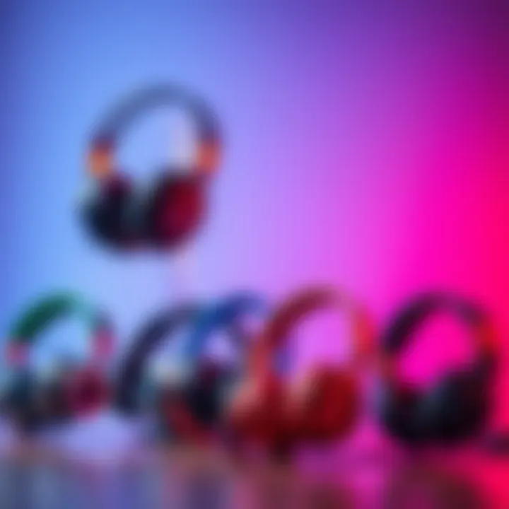 A selection of budget-friendly headsets designed for larger ear sizes, showing various styles and colors