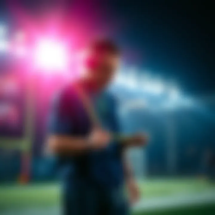 Athlete measuring recovery time and effort in practice, balancing performance metrics