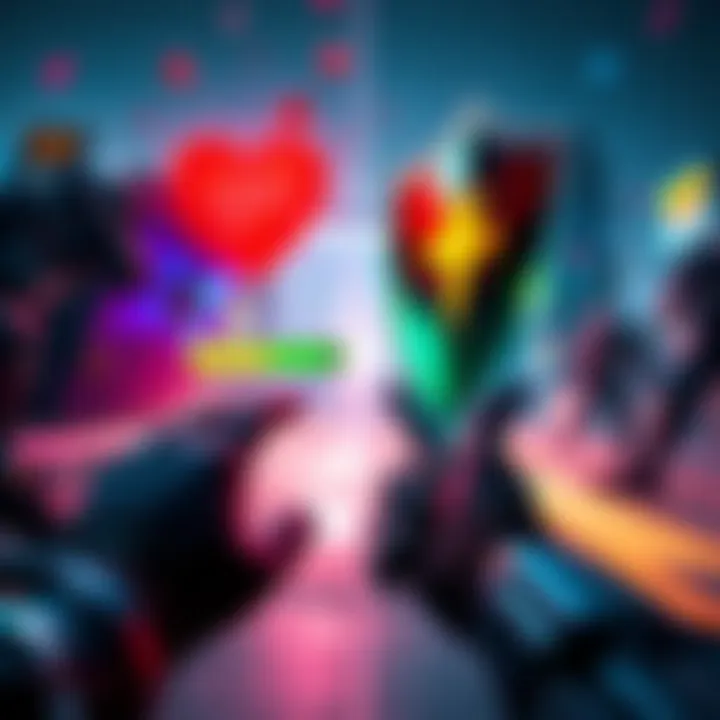 Health vs Shields in Gameplay A player prioritizing health regeneration over shield protection in a game, showing health bar increasing while shield bar is interrupted by damage.