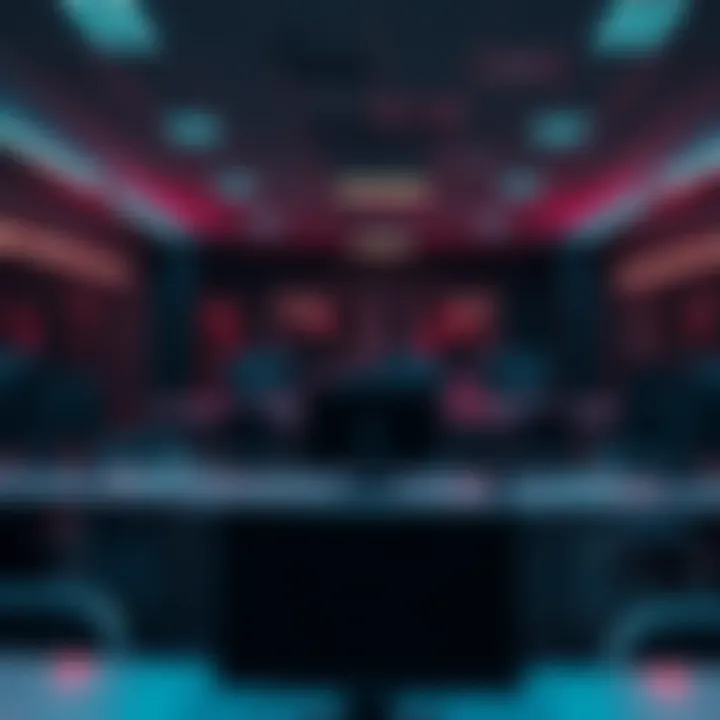 An office space with empty desks and computers, symbolizing Heart Machine's recent layoffs after a failed game deal.