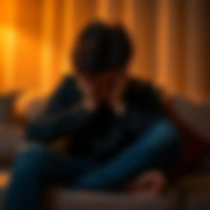 A person sitting on a couch with a sad expression, holding their head in their hands, symbolizing emotional struggle and the need for deeper connection in a relationship.
