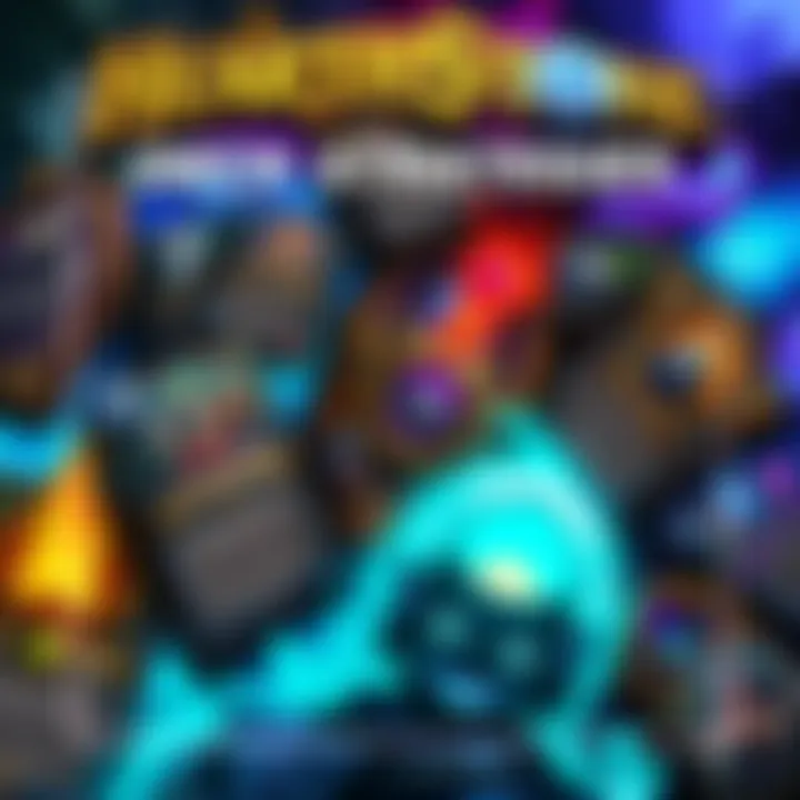 Hearthstone Deck Strategies A collage of top Hearthstone decks showcasing cards from Standard and Wild formats with player insights