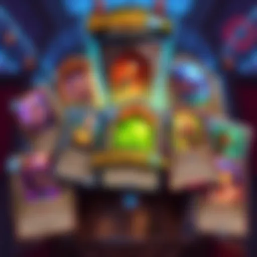A collection of Hearthstone's most memorable cards showing vibrant artwork and design