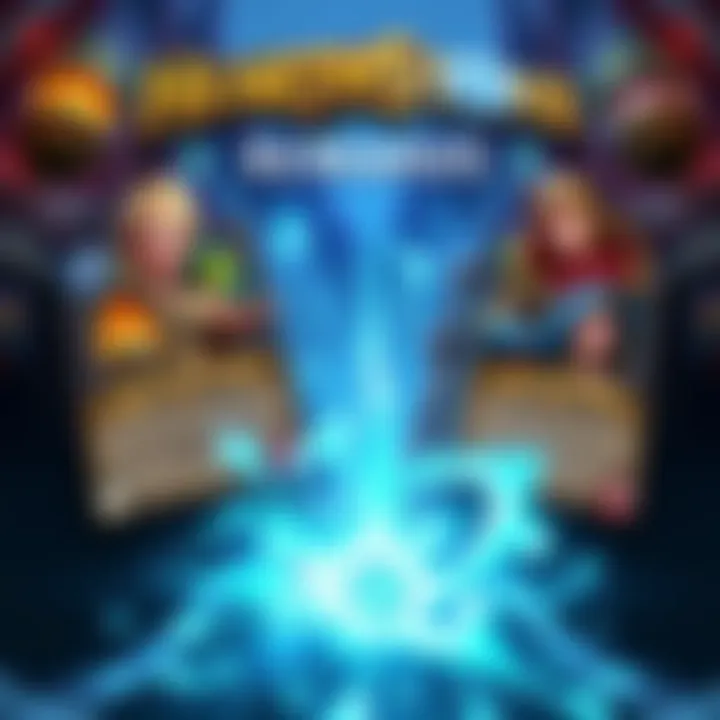 A graphic showing Hearthstone cards and XP quests related to the new Cataclysm rewards track