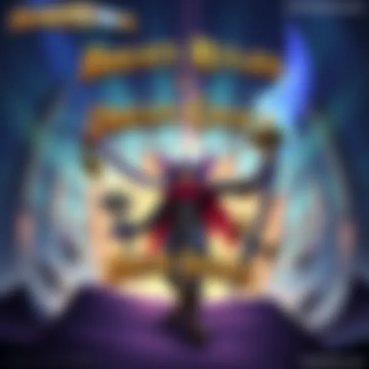 Art showcasing new characters and mechanics from Hearthstone’s Escape from Violet Hold