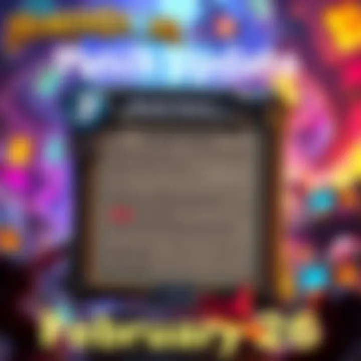 Screenshot of Hearthstone displaying new patch notes with bug fixes and improvements highlighted.