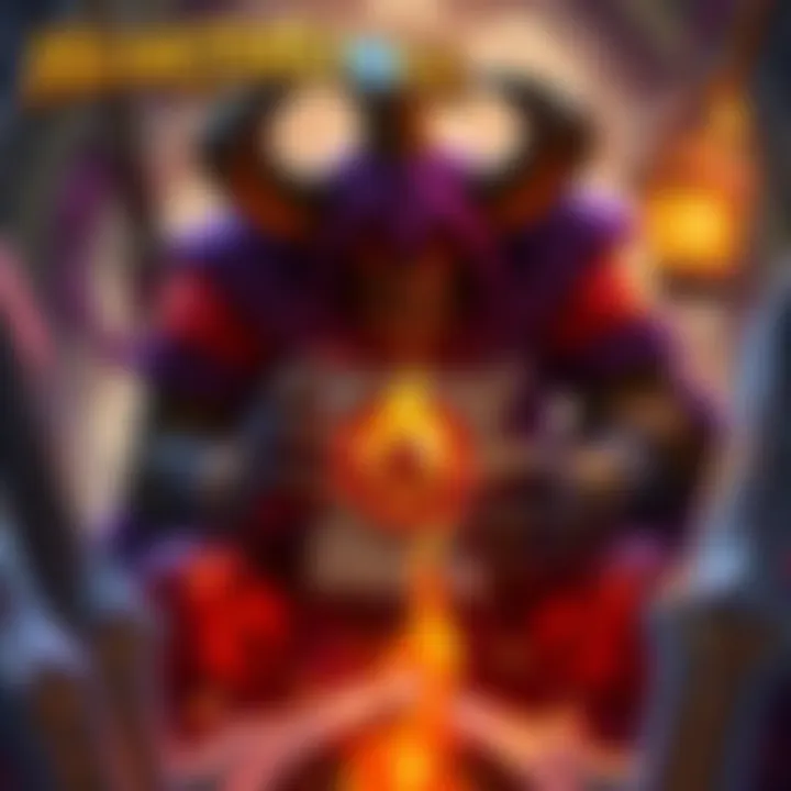A Hearthstone Rogue deck showing cards like Giants and strategies for winning games