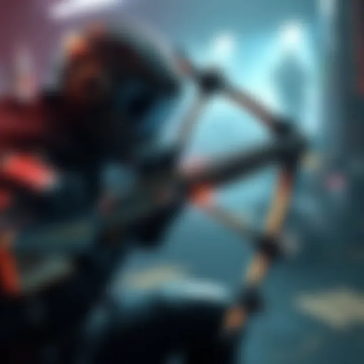 A player preparing a Heavy Bow Gun in a game environment, showcasing armor and weapon builds for early game success.