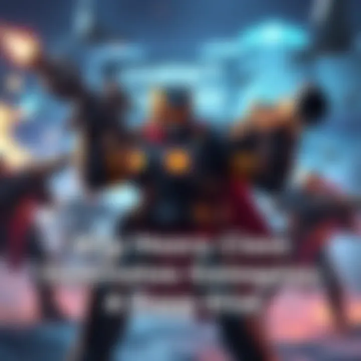 A Heavy class character showcasing high health and heavy weapons in a combat scene, standing strong with a confident stance.