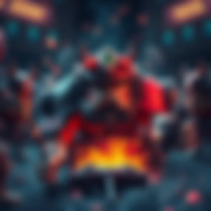 Heavy Class Struggles in Gaming A heavy class character in gaming looks overwhelmed, surrounded by faster light and medium class characters. The heavy class appears slower and less agile, highlighting mobility issues compared to oth...