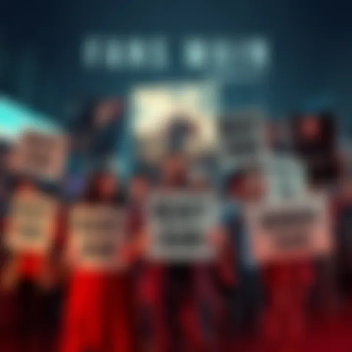 Group of fans holding signs demanding a remake and sequel for Heavy Rain, with game posters in the background