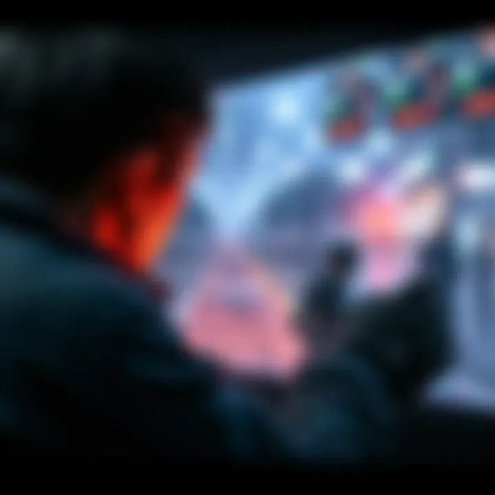 A player making choices in a narrative-driven video game, with dramatic visuals and emotional scenes on screen.