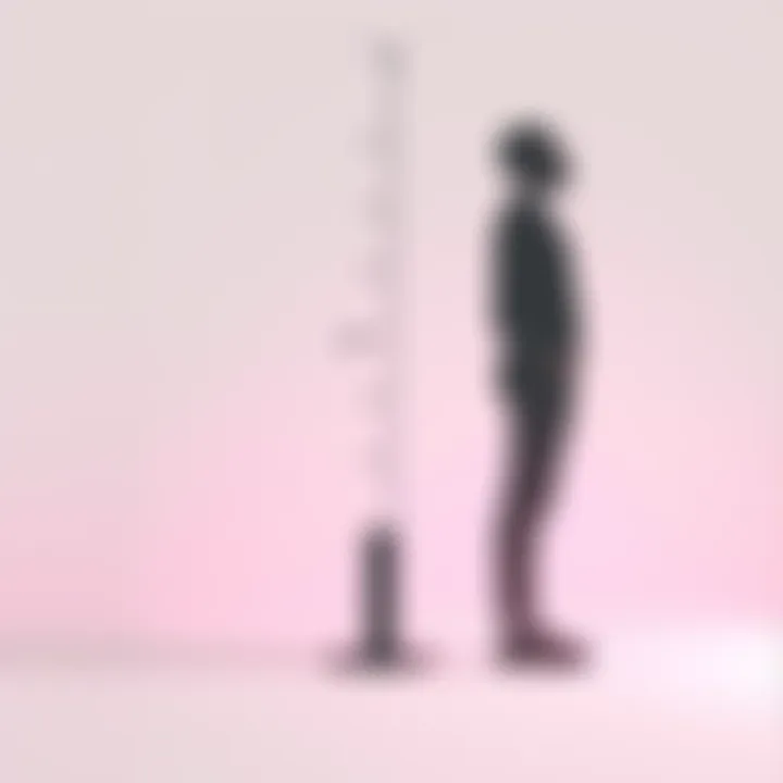 A visual showing two silhouettes, one at 5'11 and the other at 6 feet, standing side by side in a neutral background to highlight the height difference.