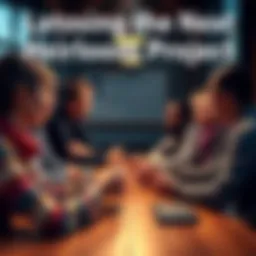 People gathered around a table sharing ideas for heirloom project priorities