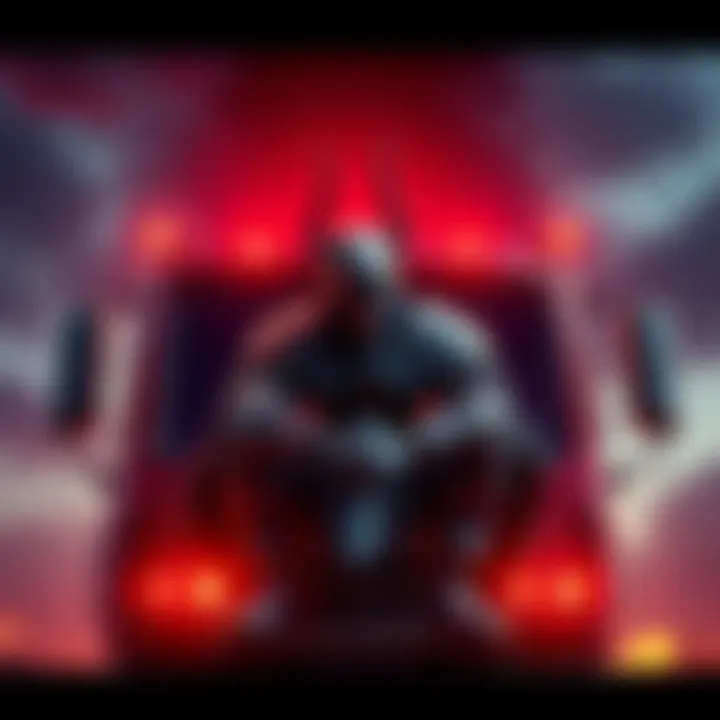 Hell Knight in Truck A figure resembling Hell Knight sits firmly in a truck, showing determination amidst tension.