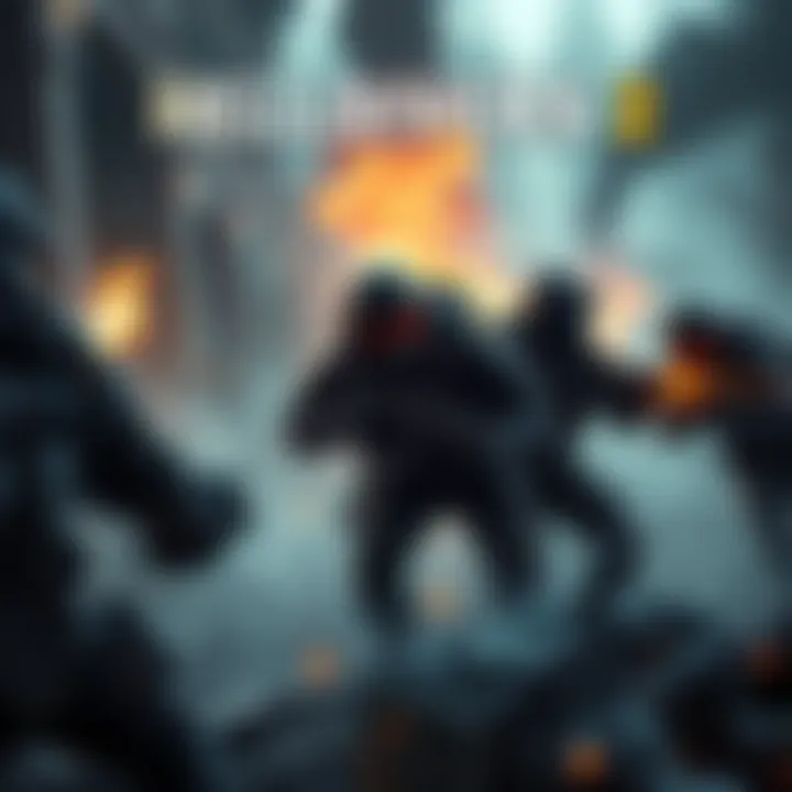 Helldivers 2 Action Scene A group of players engaged in combat in Helldivers 2, showcasing teamwork amidst hostile environments on PS5 and PC.