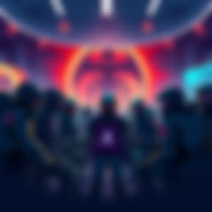 Illustration showing a group of Helldivers 2 players discussing the recent threats in a virtual space, with a focus on community support and safety measures.