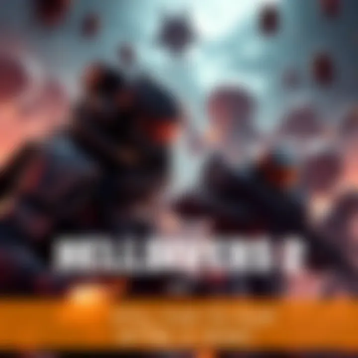 Players in Helldivers 2 engage in intense combat against alien enemies, showcasing teamwork and strategy.