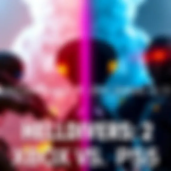 Helldivers 2 Xbox and PS5 Comparison Side-by-side comparison of Helldivers 2 gameplay on Xbox Series X|S and PS5, showing graphics and performance differences