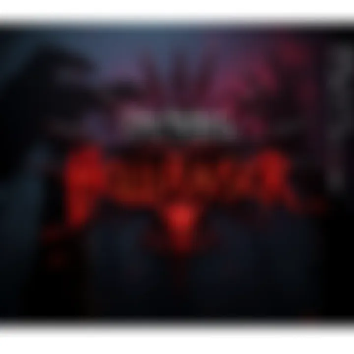 Clive Barker's Hellraiser logo with eerie background