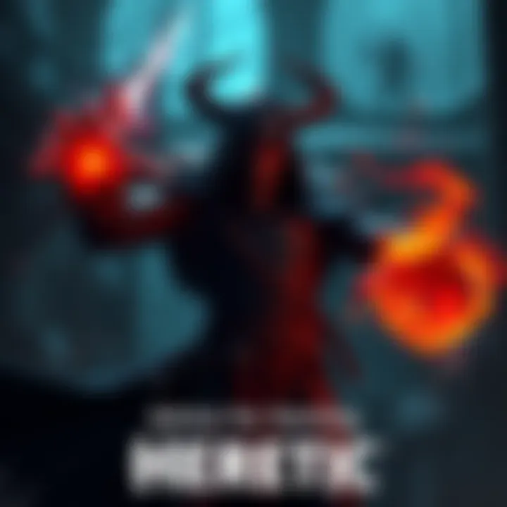A character from the game Heretic casting a spell in a dark fantasy setting