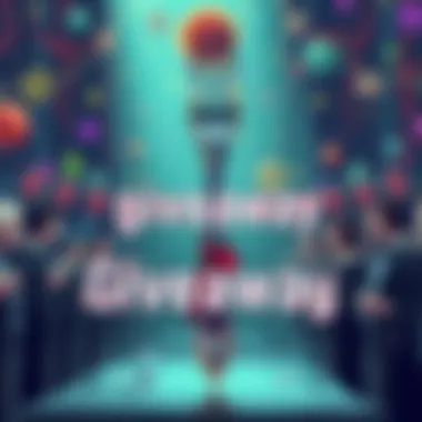 A drawing of a Heretic Fork with a festive background announcing a 24-hour giveaway. People are shown commenting to enter the contest.