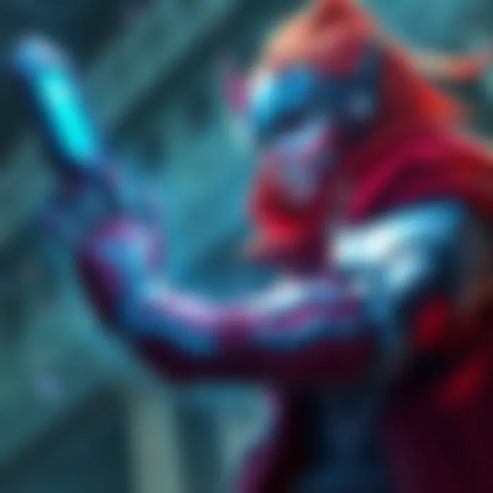 A game hero like Lifeweaver preparing to activate their ultimate ability with a confirm/cancel option visible on the screen.