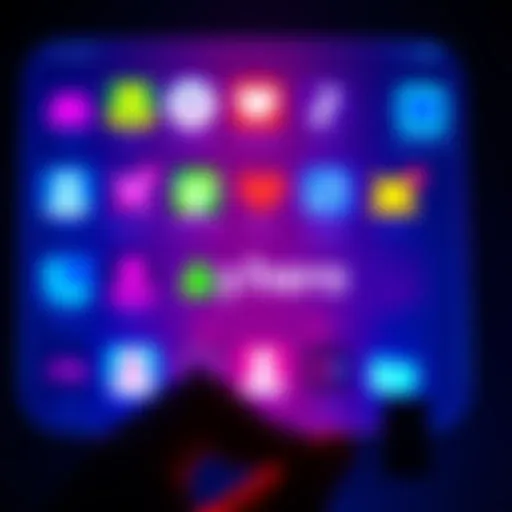 A chat app screen showcasing vibrant hero icons and colorful text enhancing communication
