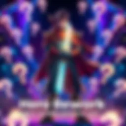 A character standing confidently with a glowing sword, surrounded by question marks, symbolizing fans' curiosity about the hero rework release date.