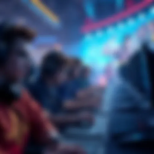 Players choosing their favorite heroes in a lively gaming environment
