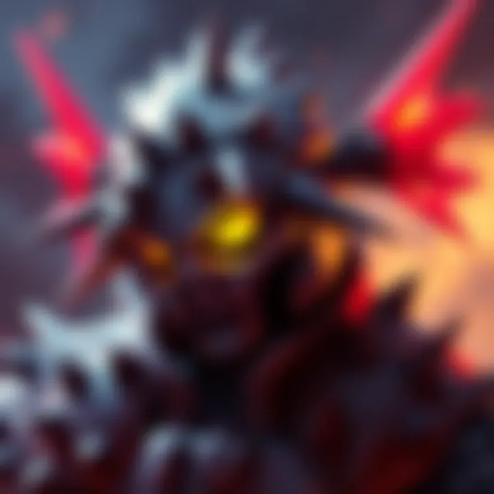 Illustration showing a new hero skin with signature spikes from Hazard's design, highlighting player feedback in character changes.