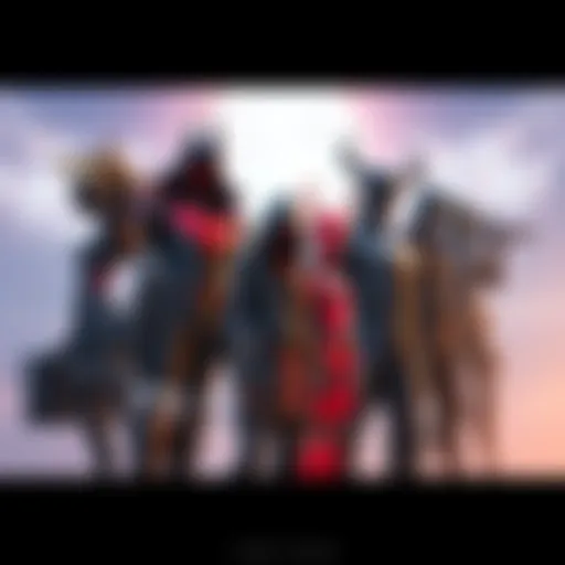 A scene featuring iconic Fortnite characters, showcasing a mix of heroes and villains standing together, hinting at a new confrontation in the Zero Hour event.