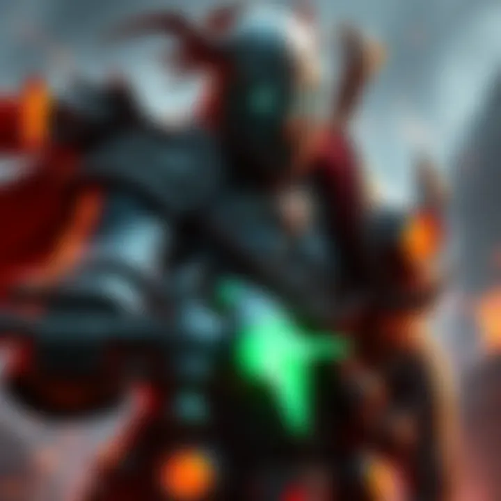 Heroic Mode Character with Vile Builds A character in Heroic mode showcasing Vile and Status Effect builds, equipped with armor and dynamic gear, ready for battle.