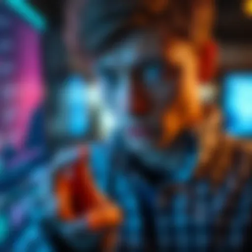 A person looking anxious while hovering over a button on a screen, symbolizing fear of making a decision.