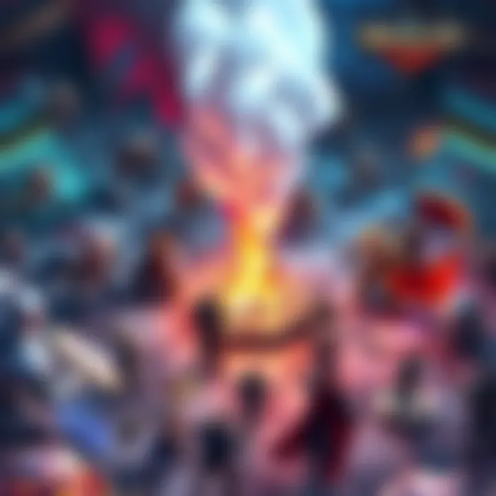 A dynamic scene showcasing a hex-grid board with various game characters and combat elements, highlighting the tactical nature of turn-based games.