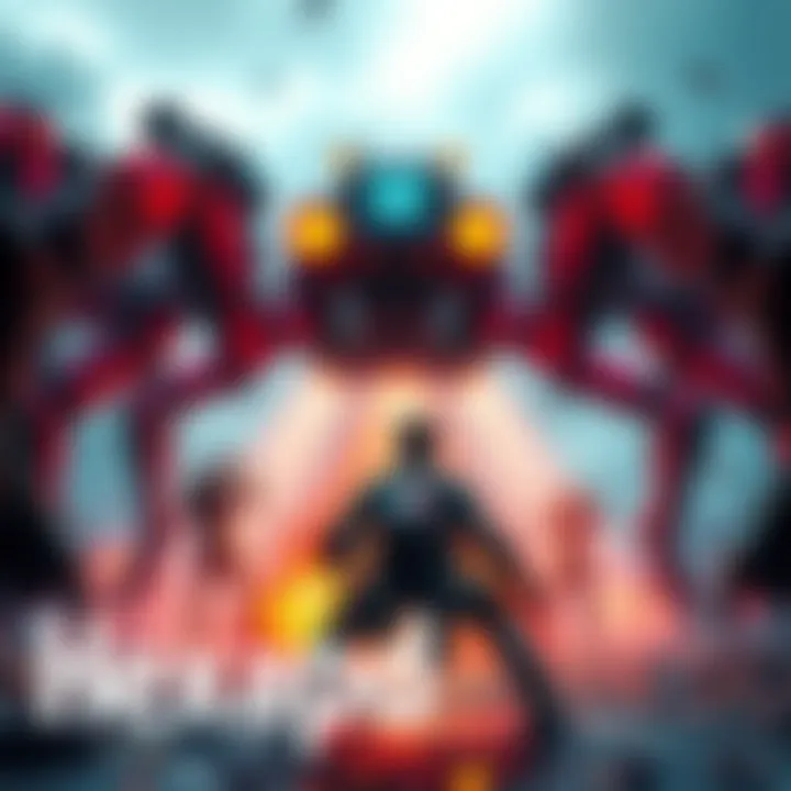 Hexapod Boss Fight A player character facing a large mechanical Hexapod in an intense battle scene, showcasing frustration and difficulty.