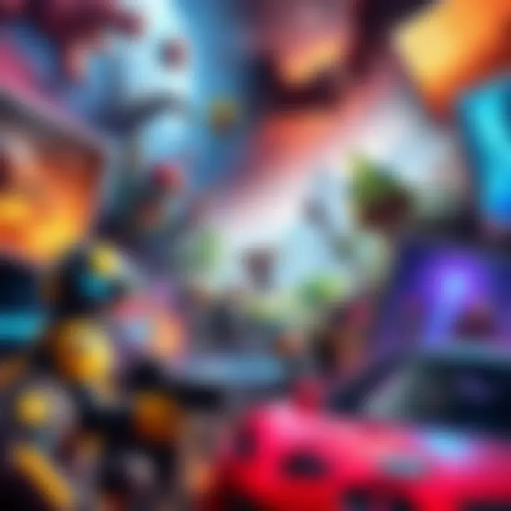 Colorful PC game scenes A collection of vibrant scenes from lesser-known PC games featuring unique characters and engaging environments