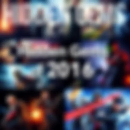 Collage of lesser-known video game covers from 2016 showcasing unique art styles