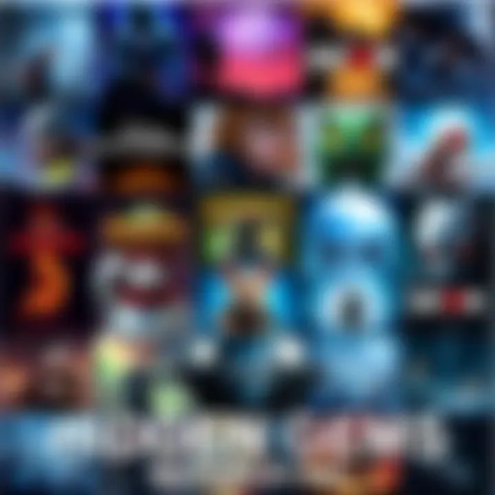 Hidden Gems in Gaming A collage of various overlooked video game covers including Ni No Kuni and Huntdown, showcasing vibrant art styles that attract attention.