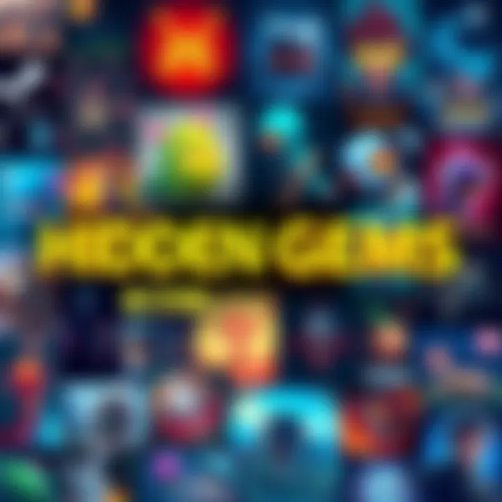 A collage of colorful game covers showcasing various fun random games available on Steam and itch.io.