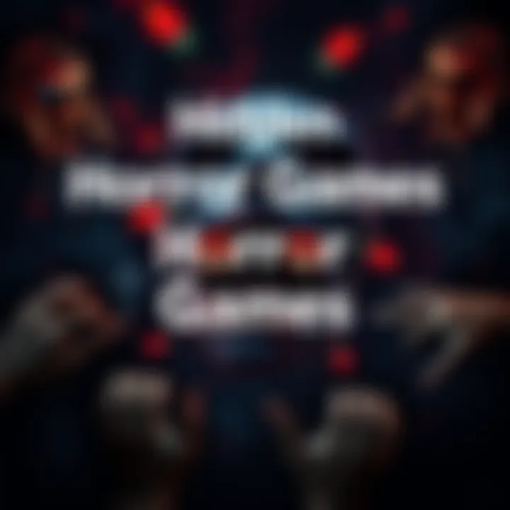 A collection of lesser-known horror game covers featuring eerie visuals and chilling elements.