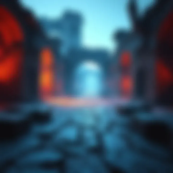 Hidden Pathways in Ruined Aqueduct A view of a player exploring secret areas in the Ruined Aqueduct map, showing unique pathways and terrain features.