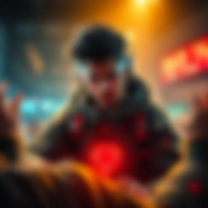 A gamer experiences a hidden shield effect while playing, with visual indicators of protection around the character.