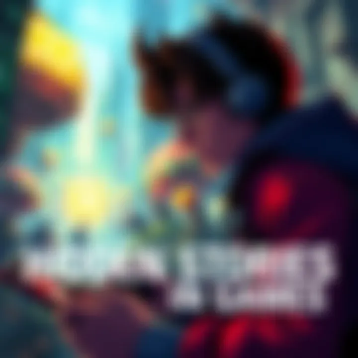 A gamer exploring a vibrant game world filled with multiple sidequests and narratives.