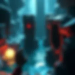 A player discovering a secret switch near water in the Harbor of Souls level, with a glowing soul sphere nearby.