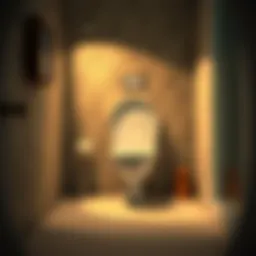 Hidden Toilet from Episode 58 A close-up view of the previously unseen toilet from Episode 58, highlighting its design and surroundings.